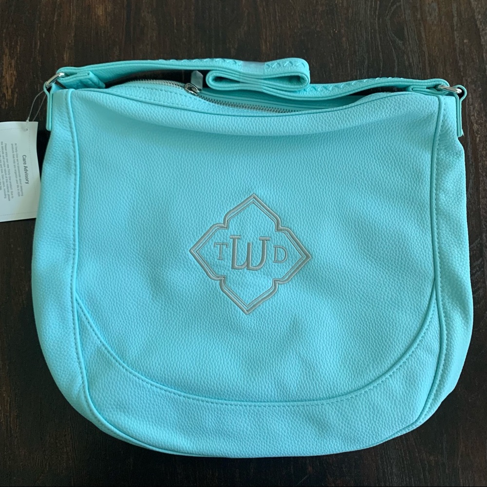 Thirty-One Midway Hobo Shoulder Bag “TWD” monogram
